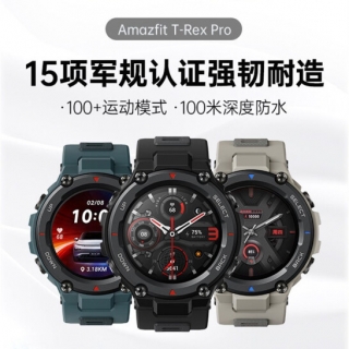 Amazfit跃我T-Rex Pro_湖光蓝&沙漠白