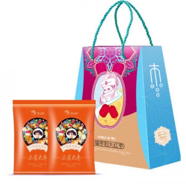 鲜禾鲜核桃/大枣/枣夹核桃礼盒系列 鲜禾鲜多彩心意大枣礼盒A 1000g
