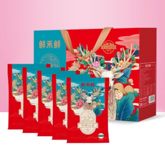 鲜禾鲜山珍礼盒系列 鲜禾鲜珍味山肴菌菇礼盒850g