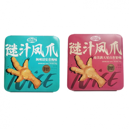 逗嘴 208g谜汁凤爪*2盒装（青梅、百香果味）