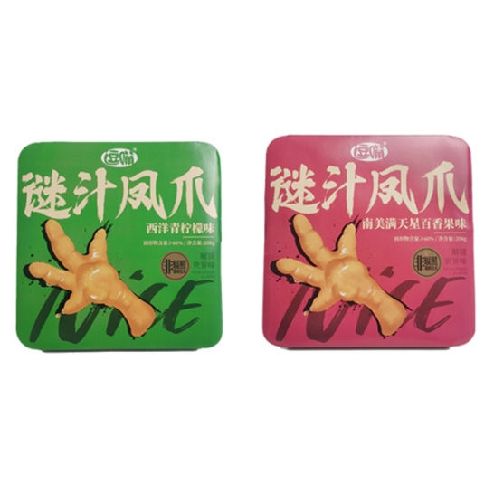 逗嘴 208g谜汁凤爪*2盒装（青柠、百香果味）