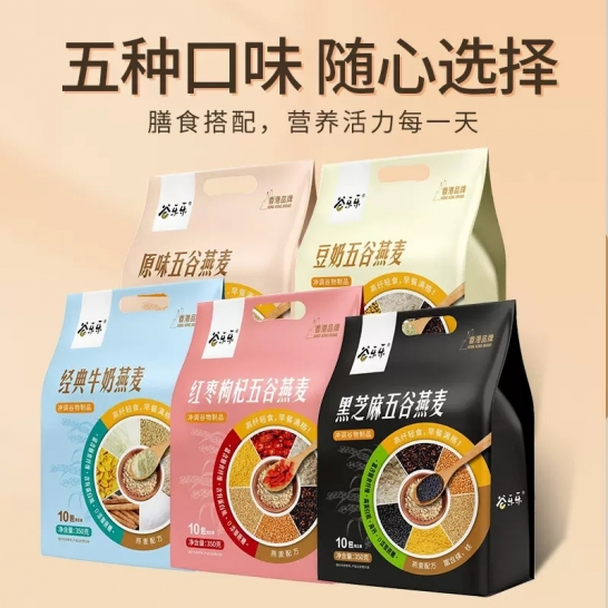 劲家庄 豆奶五谷燕麦350克