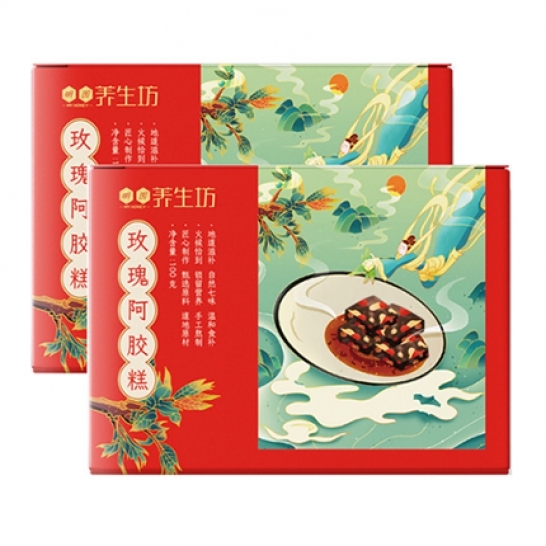 明园养生坊 玫瑰阿胶糕100g（...