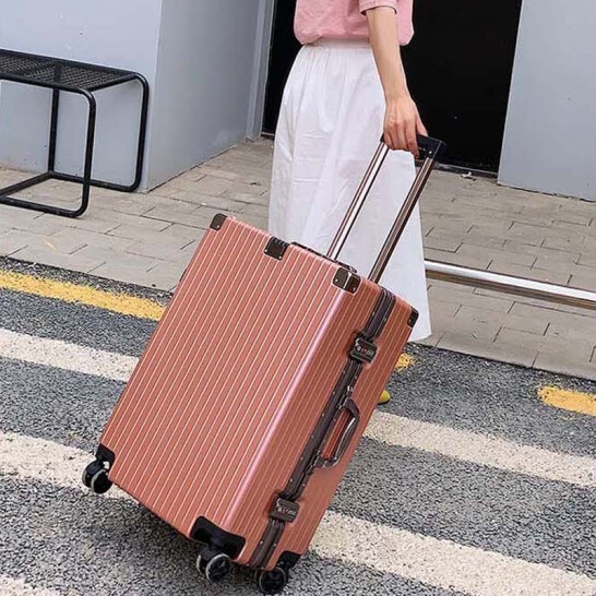 Maki zaza 经典铝异型框拉杆24寸 MKZ-6030（银色）/MKZ-6030-1（玫瑰金）