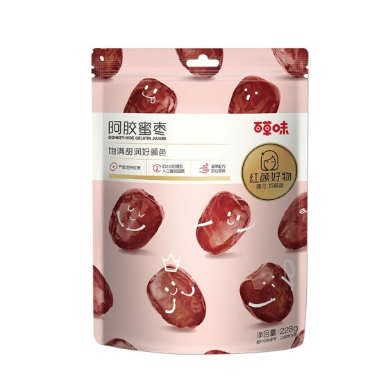 百草味阿胶蜜枣228g*3（L5...