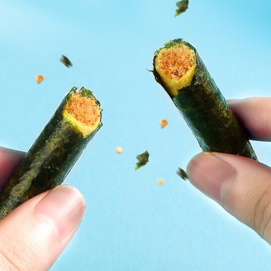 百草味海苔肉松蛋卷100g(罐装）*5（L5）